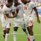 England players celebrate after defeating France 6-4 in the FIFA World Cup 2026 third-place playoff.