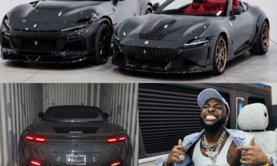 Davido Shows Off Custom Ferrari Roma and Purosangue Worth Over $4m