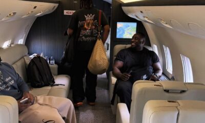 Wizkid Touches Down in London on Private Jet After Ibiza Show — Here’s Why He’s There